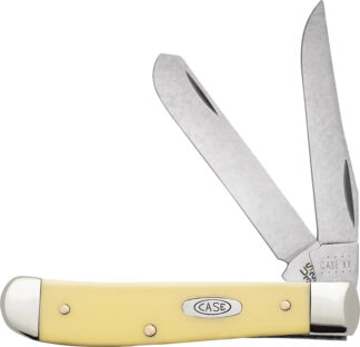 CASE Mini Trapper Yellow Synthetic Folder Knife, 2.70"/2.75" Blade