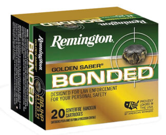 Remington Golden Saber .45 ACP 230 Grain Bonded JHP Ammunition, 20 Rounds