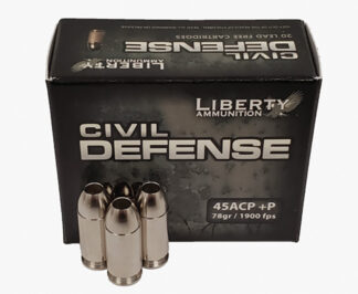 Liberty Civil Defense .45 ACP +P 78 Grain Copper Monolithic Fragmenting Hollow Point