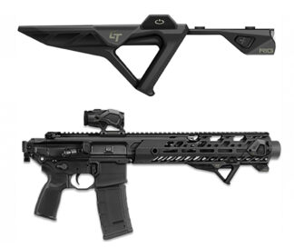 Crimson Trace RIG Grip Angled Foregrip Light, Rail Mounted, Black