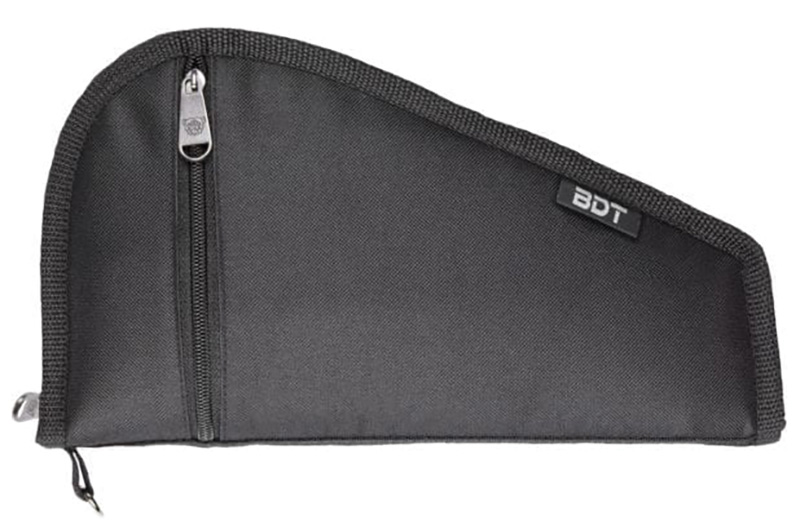 Bulldog Cases Deluxe Pistol Case 9x6 Black with Pocket & Sleeve