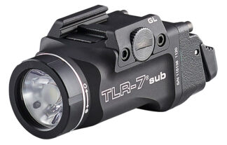 Streamlight TLR-7X Sub 500-Lumen Ultra Compact Weapon Light, Universal Rail Mount, Black
