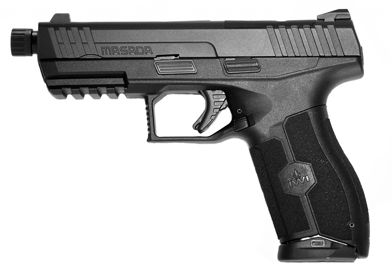 IWI Masada Optics Ready Striker-Fired 9mm Semi-Auto Pistol, Threaded Barrel, Black