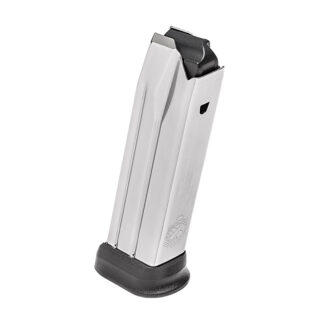 Springfield Armory XD-M Elite Magazine 9mm 20 Rounds Stainless/Silver with Black Finger Rest