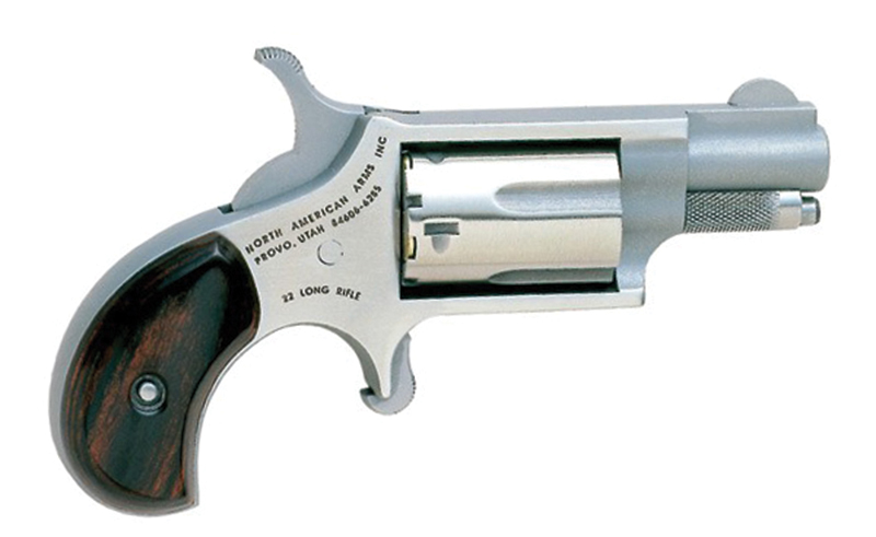 North American Arms Mini Revolver .22 LR Single Action Stainless 1 1/8in 5-Round Fixed Sights