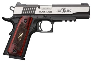 Browning 1911-380 .380 ACP Single Action 4.25 in Barrel 8+1 Rounds Matte Black/Silver