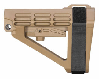 SB Tactical SBA4 Pistol Stabilizing Brace for AR, 5-Position Adjustable, FDE