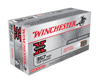 Winchester Super-X .357 Magnum 158gr Jacketed Soft Point (JSP), 50 Rounds