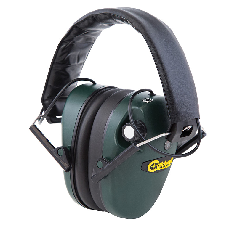 Caldwell E-Max Low-Profile Electronic Over-the-Head Hearing Protection (Green/Black)