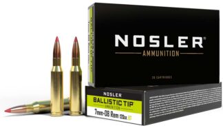 Nosler 7mm-08 Remington 120gr Ballistic Tip BTSP, 20-Round Box