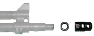 KelTec PLR-22 Muzzle Brake 1/2x28 Threads (Black Steel)