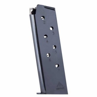 Mec-Gar 1911 Government .45 ACP Detachable Magazine, 7 Rounds, Blued Steel