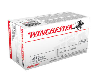 Winchester USA .40 S&W 165gr FMJ Ammo - 100 Rounds