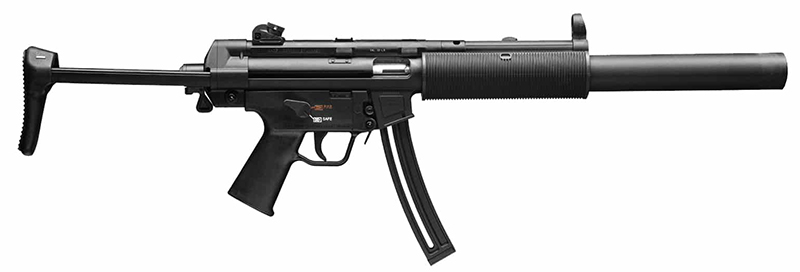 Heckler & Koch MP5 Semi-Auto .22 LR 16.1 in Barrel, Black, 25-Round