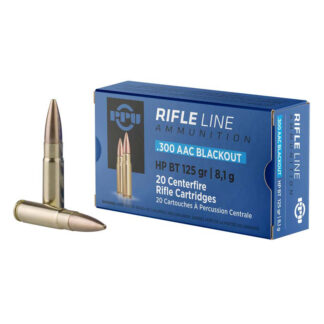 PPU .300 AAC Blackout 125 Grain Hollow Point Boat Tail 20-Round Box