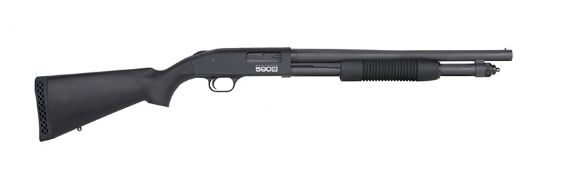 Mossberg 590S Tactical 12 Gauge 18.5 in Pump Shotgun, 9+1 Rounds