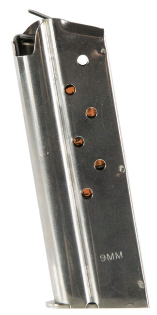 Ruger SR1911 Officer Magazine 9mm Luger, 7 Rounds, Stainless Steel