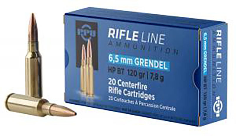 PPU 6.5mm Grendel 120gr Hollow Point Boat Tail Ammunition, 20 Rounds