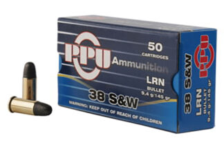 .38 S&W LRN 145gr