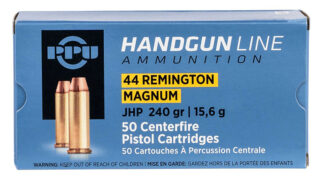 Prvi Partizan PPH44MH .44 Magnum 240 gr JHP, 50 Rounds Per Box