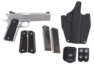 Stainless II .45 ACP 5" SS/Black 7-rd CA