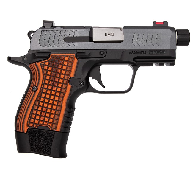 Kimber CDS9 9mm Single Action Semi-Auto Pistol, Fixed Fiber Optic Sights, 15-Round Capacity