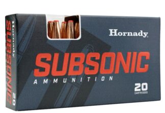 Hornady SubSonic .338 ARC 307 Gr Sub-X Ammunition, 20 Rounds