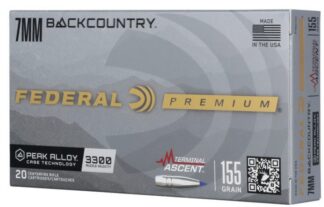 Federal BackCountry 7mm 155 Grain Terminal Ascent, 20 Rounds Per Box