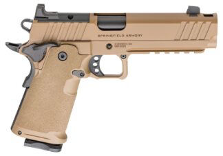Springfield Armory 1911 DS Prodigy Comp AOS 9mm 5 in Coyote Brown, Optics Ready