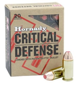 Hornady Critical Defense 45 Auto +P 185 gr FlexTip FTX 20 Rounds