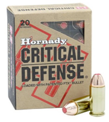 Hornady Critical Defense 45 Auto +P 185 gr FlexTip FTX 20 Rounds