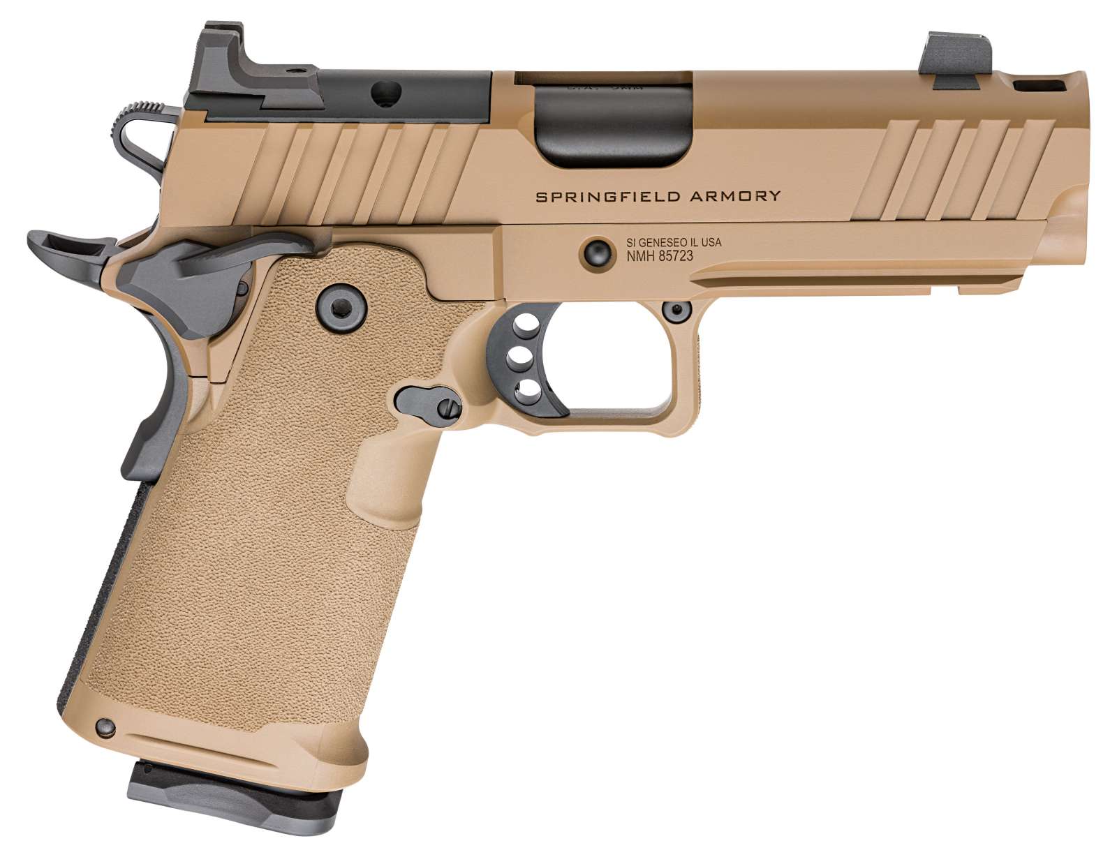 Springfield Armory 1911 DS Prodigy Comp AOS 9mm 4.25 in Coyote Brown