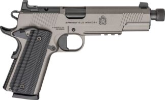 Springfield Armory 1911 Operator AOS .45 ACP Single Action 5.75 in Threaded Barrel, Tungsten Gray