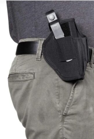 Allen Company Ambidextrous Belt Holster Size 05 Large Frame Fits G17/22/31 and Sig P220/226, Black