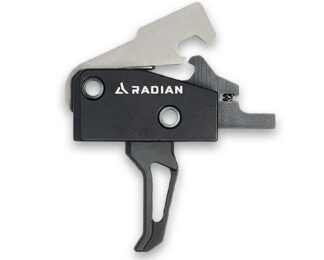 Radian Weapons Vertex Flat Bow Single-Stage Trigger, Black Carbon Steel