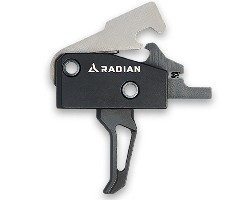 Radian Weapons Vertex Flat Bow Single-Stage Trigger, Black Carbon Steel