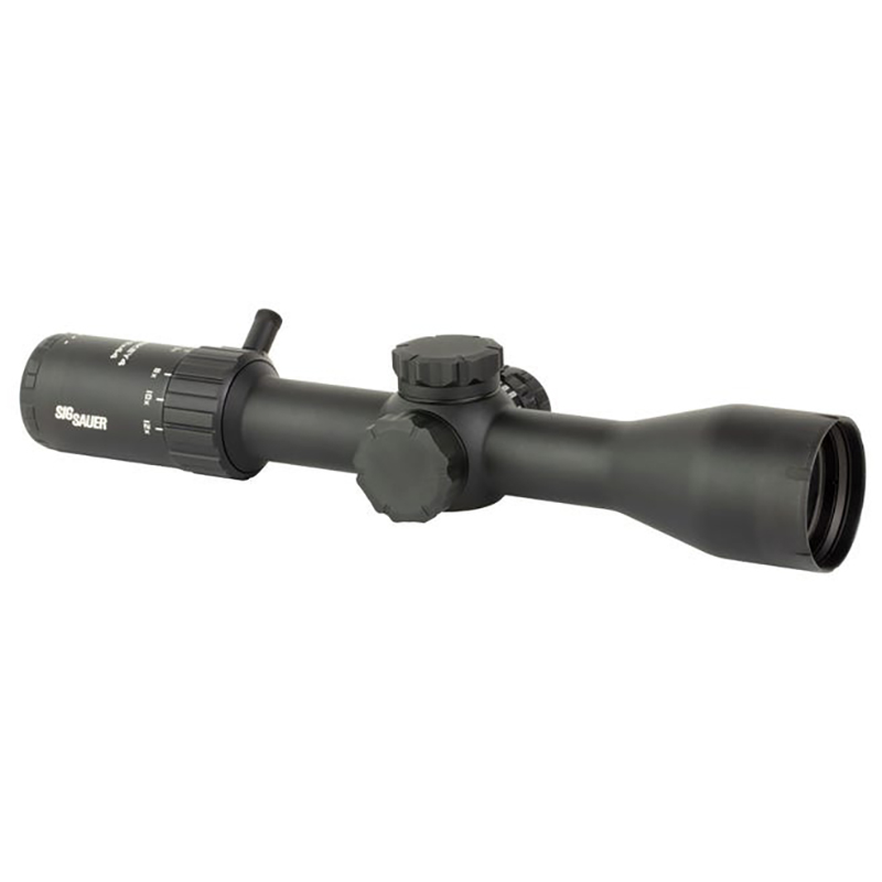 SIG Sauer Whiskey 4 3-12x44mm 30mm SFP Illuminated Hellfire QuadPlex Reticle