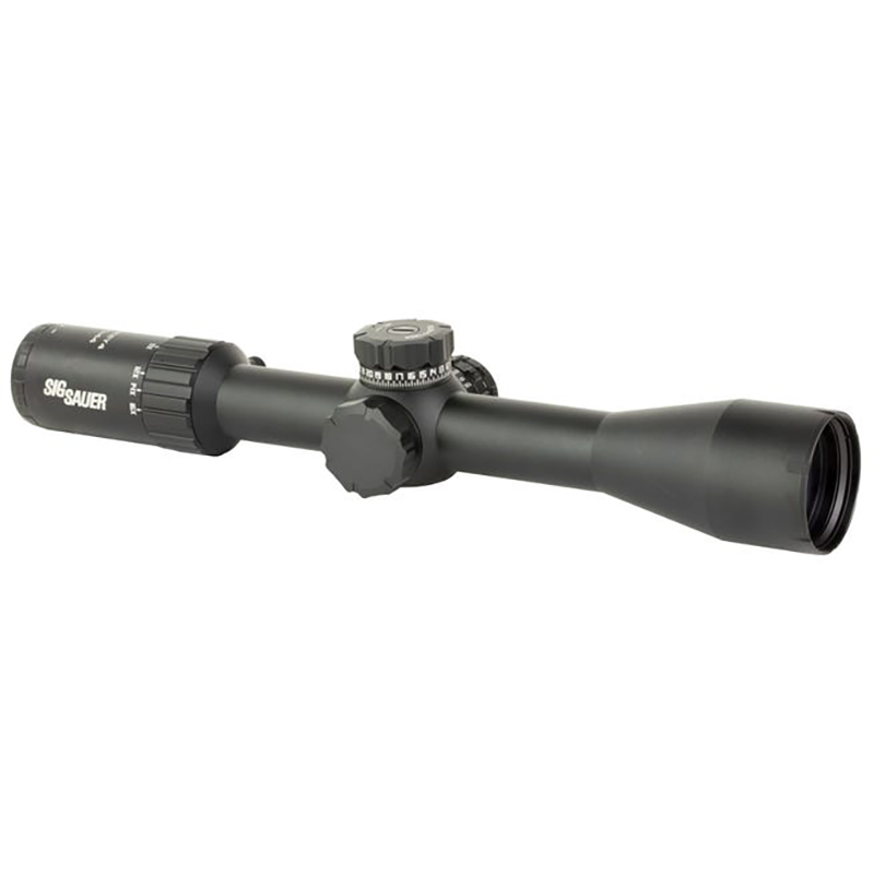 SIG Sauer Whiskey4 4-16x44mm FFP Illuminated MOA Milling Hunter 2.0 Rifle Scope, 30mm, Black