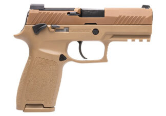 Sig Sauer P320 M18 Carry Striker-Fired 9mm 3.9 in Coyote Tan 10+1 Manual Safety