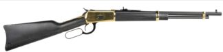 Heritage Arms R92 .357 Magnum 18 in Lever-Action Rifle with Buckhorn Sights (Gold PVD/Hardwood)