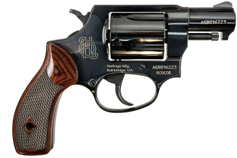 Heritage Arms Roscoe Double/Single Action .38 Special 2 in Barrel 5-Round Black/Wood Revolver