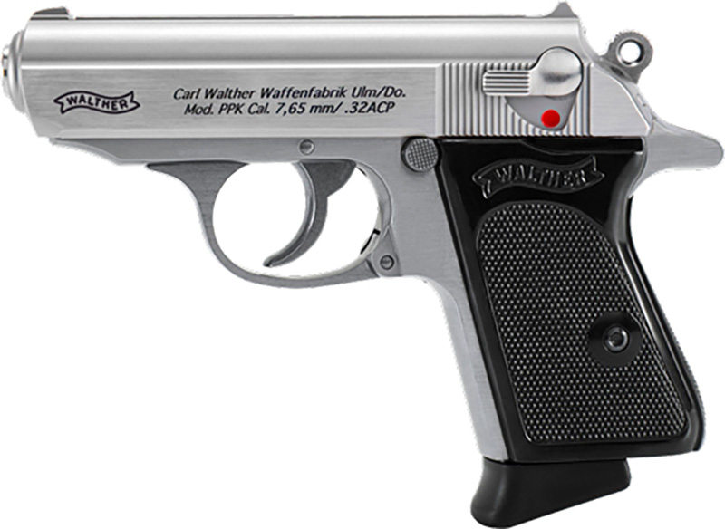 Walther Arms PPK/S .32 Auto Semi-Auto Pistol 3.3 in Stainless, 7-Round