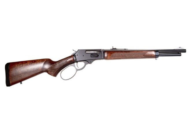 Rossi R95 Trapper Lever Action 16.5 in Barrel Black/Hardwood