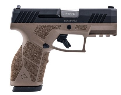 Taurus GX2 9mm Striker-Fired Semi-Auto Pistol, 10+1 Rounds, Brown/Black