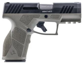 Taurus GX2 9mm Semi-Auto Pistol, 3.38 in Barrel, 10+1 Rounds, OD Green/Black