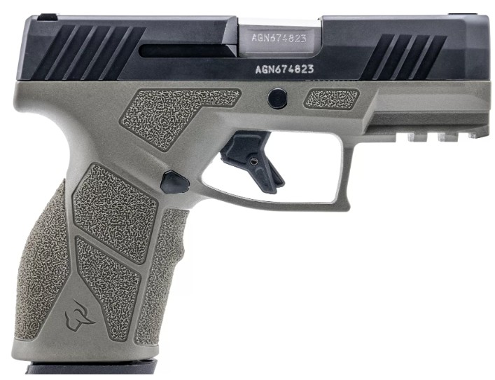 Taurus GX2 9mm Semi-Auto Pistol, 3.38 in Barrel, 10+1 Rounds, OD Green/Black