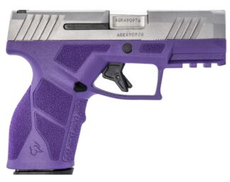 Taurus GX2 9mm Striker-Fired Semi-Auto Pistol, 3.38 in Barrel, 10+1 Rounds, Dark Purple/Stainless