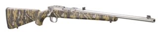 Ruger 77/357 Bolt Action .357 Magnum 18.5" Threaded Barrel, Brushed Stainless/Camo Synthetic, 5-Round