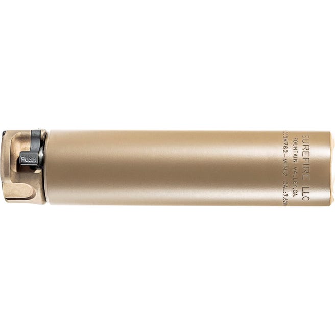 SureFire SOCOM762-MINI2 2nd Gen 7.62mm/.308 Quick Detach Suppressor, 6.4 in, FDE