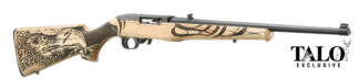 Ruger 10/22 .22 LR Semi-Auto 18.5 in Engraved Eagle Natural Laminate 10-Round